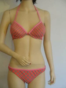 NEW Xhilaration Stripes & Polka Dot Bikini - Size Large - Picture 1 of 6