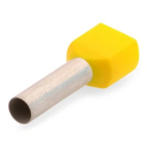 Twin-Aderendhülse Duo Zwilling zweiadrig 2 x 6,0 mm² Länge: 18 mm 100 Stück - Bild 1 von 4