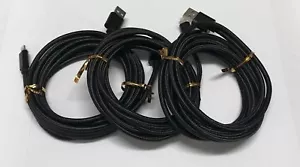 3 PACK 6Ft Type-C Nylon Braided USB Data Sync Charger Charging Cable Cord - Picture 1 of 1