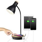 Metal Desk Lamp Wireless Charging Table Lamp Touch Reading Lights Arc Black-02