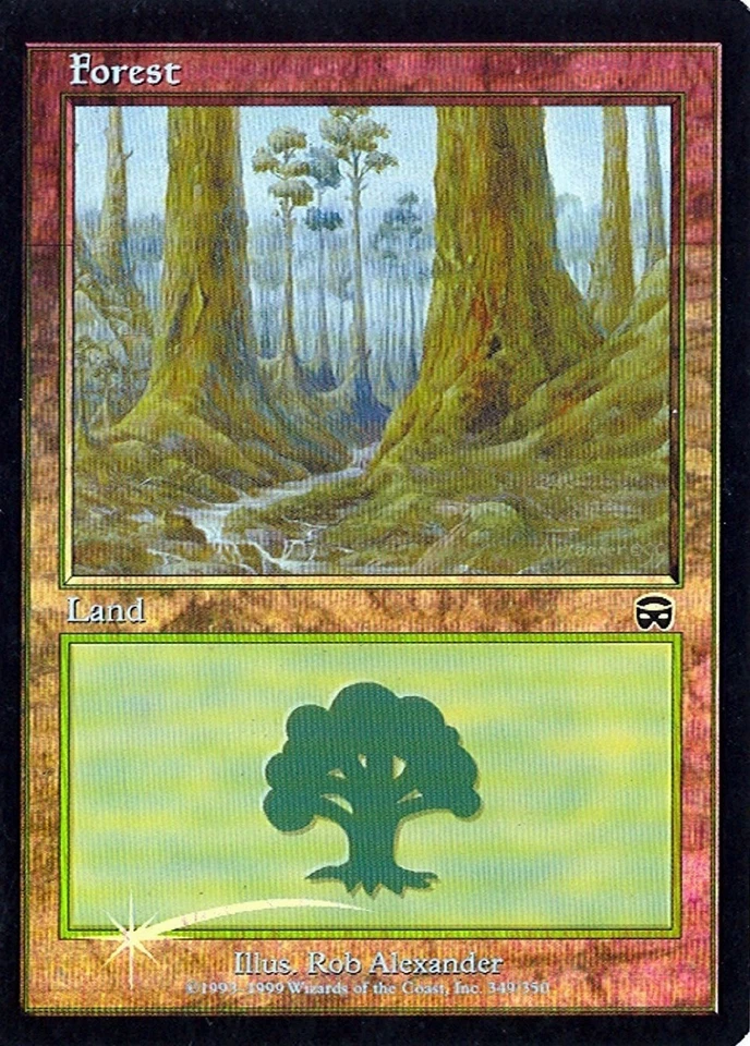 MTG - Mercadian Masques - Forest #349 - Foil - Various conditions - Image 1 of 1