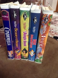 5 RARE "One Time Owner" Disney CLASSIC/BLACK DIAMOND VHS Movies. - Picture 1 of 12