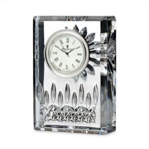 WATERFORD Lismore Clock. Color: Clear Cover