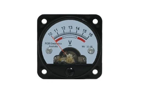 10 -16V DC Analog voltmeter for battery monitoring instrument, Gauge panel meter - Picture 1 of 2