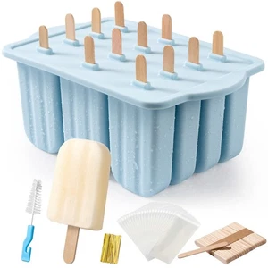 Popsicles Molds, 12 Pieces Silicone Popsicle Molds Easy-Release BPA-free Pops... - Picture 1 of 6