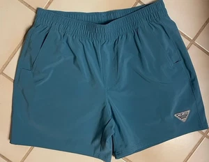 Pantalones Cortos Columbia PFG Color Talla Mediana Azul - Imagen 1 de 6