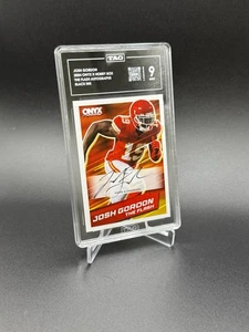 2024 Josh Gordon Onyx Auto Black Ink TAG 9 MINT - Picture 1 of 2