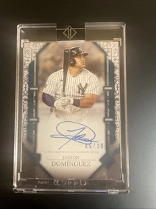 Jasson Dominguez Auto /10 RC Topps Blue Transcendent RSA-JD2 Rookie Yankees - Picture 1 of 4