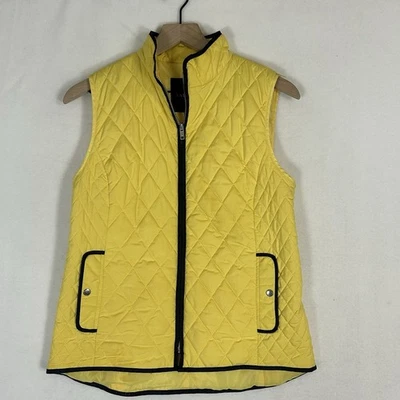 Chaleco acolchado amarillo Talbots XS forrado de lana ligero Foto 1 de 4