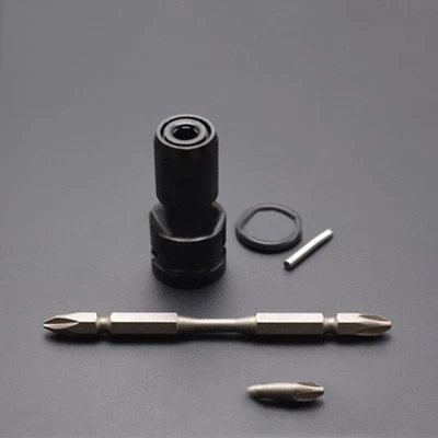 Aufsteckbit Steckschlüssel Adapter Sechskantschaft Stahl Verlängerung Bohrer S - Bild 1 von 4