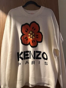 Kenzo Paris Herren Boke Blume Logo Wolle Pullover FC65PU3453LD - BRANDNEU MIT ETIKETT - Bild 1 von 5