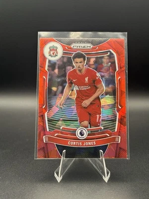 2021-22 Panini Prizm Premier League - Curtis Jones #82 Red Ice Prizm - Image 1 of 2