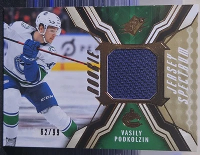 21-22 SPX Vasily Podkolzin Rookie Jersey Spectrum #/99 🚨🚨🚨 Edmonton Oilers  - Image 1 of 2
