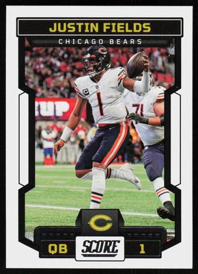 2023 Score #99 Justin Fields BEARS FOOTBALL CARD - Image 1 of 2