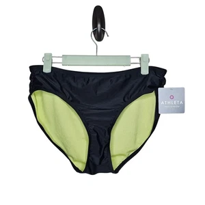Neu mit Etikett Athleta schwarze Bikini-Badehose Damengröße Large  - Bild 1 von 3