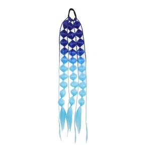 Comfortable Synthetic High Ponytail Bubble Braid Hairpiece For Music Festival - Picture 1 of 12
