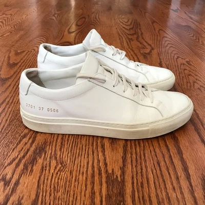 Zapatillas deportivas Common Projects originales de cuero de Aquiles para mujer 37 7 blancas Foto 1 de 4