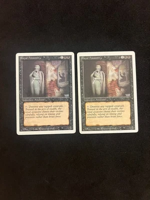 Royal Assassin x2 [Revised] Magic MTG Cards HP-on backside - Image 1 of 2