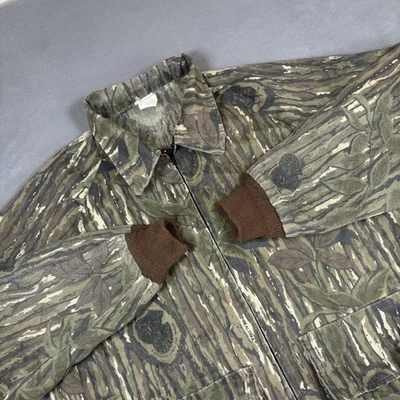 Vintage Realtree Jacket Mens Large Camouflage Zip Up Turkey Hunting Made USA 90s - Image 1 of 4