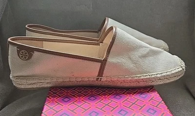 Nueva alpargata plana de lona para mujer Tory Burch talla 9 Foto 1 de 4