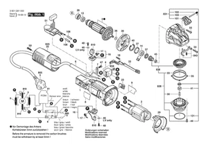 Bosch Ersatzteile für GWX 9-125 S Winkelschleifer mit X-Lock - Bild 1 von 108