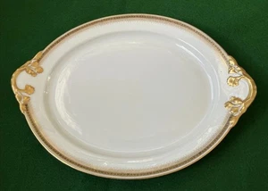 Limoges WM. Guerin & CO. 16 1/4" Large Oval PLATTER Gold Trim - Picture 1 of 12