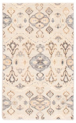 Traditional Hand-knotted Wool Oriental Carpet 3'1" x 5'0" Area Rug - Image 1 of 4