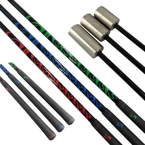 SuperSpeed Golf Training System Mens Set 3 Piece Light Medium Heavy Swing Away - Picture 1 of 5