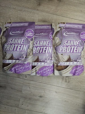 IronMaxx Sahne Protein Pulver 3er Set NEU OVP - Bild 1 von 2