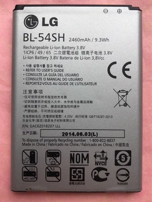 Nueva Batería LG BL-54SH para G3 Vigor D725 Optimus F7 LG870 US870 L90 D415 Foto 1 de 2