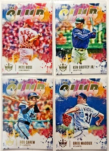 (4X) LOTE "EL CLUB" Pete Rose/Griffey/Carew/Maddux 2021 Panini Diamond Kings - Imagen 1 de 2