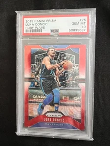 2019-20 Panini Prizm - Luka Dončić #75 Ruby Wave Prizm - Picture 1 of 2