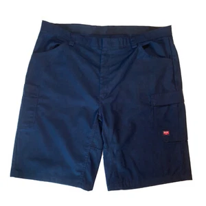 Pantalones cortos de trabajo de carga para hombre 44x13 gorra roja uniforme de tela elástica azul - Imagen 1 de 12