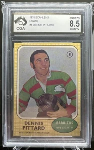 1970 Scanlens NSW Rugby League DENNIS PITTARD South Sydney Rabbitohs CGA 8.5 #8 - Picture 1 of 2