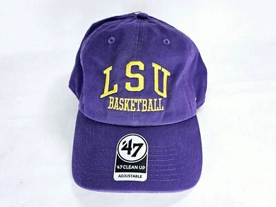 New! '47 LSU Tigers Basketball Clean Up Purple Adjustable Hat Cap - Image 1 of 4