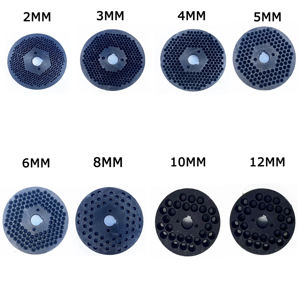 Máquina de molino de pellets de placa de alimentación de varios tamaños 2 mm/3 mm/4 mm/5 mm/6 mm/8 mm/10 mm/12 mm Foto 1 de 1
