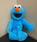Blue Elmo 16" Stuffed Plush Sesame Street Cookie Monster SUPER SOFT Hard Eyes