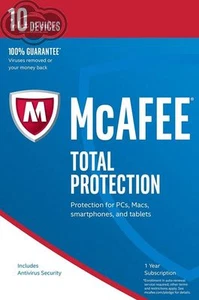 McAfee Total Protection 2017 1 Year 10 Devices - Picture 1 of 2