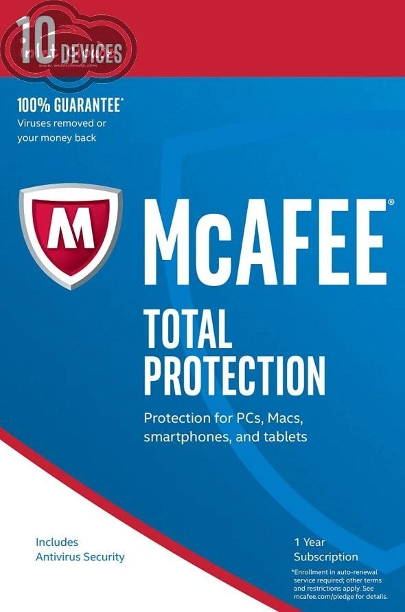 McAfee Total Protection 2017 1 Year 10 Devices - Image 1 of 2