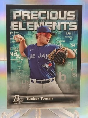 2023 Bowman Platinum Precious Elements #PE-29 Tucker Toman Toronto Blue Jays - Image 1 of 2