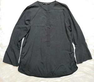 CAMISA TÚNICA TOP ZARA BASIC GRIS OSCURO NUEVA SIN ETIQUETAS TALLA S - Imagen 1 de 9