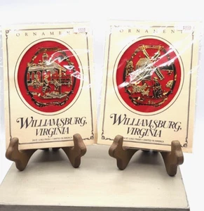 24KT Gold Finish Christmas Ornaments Williamsburg, Virginia Robertson's Windmill - Picture 1 of 6