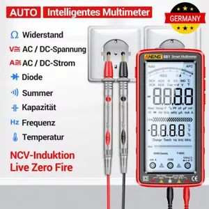 6000 Counts Digital Multimeter AC/DC Voltmeter Spannungsmesser NCV Diode Tester - Bild 1 von 23