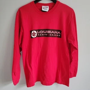 Cadre Athletic Louisiana Ragin' Cajuns Red Size Medium Short Sleeve Shirt - Picture 1 of 9