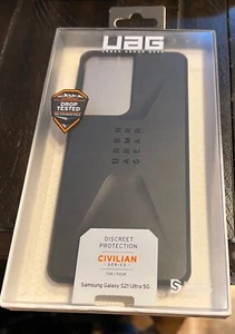 (NEW) UAG - Civilian Series Case for Samsung Galaxy S21 Ultra 5G - Black - Picture 1 of 1