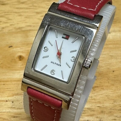 Reloj de Cuarzo Hifiger T00187.1 Mujer Plata Rectángulo Banda Reversible Batería Nueva Foto 1 de 4