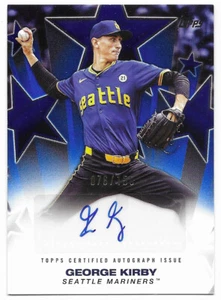2025 Topps Series 2 Baseball Stars Auto Blue George Kirby #076/150 (BSA2-GK) - Foto 1 di 2