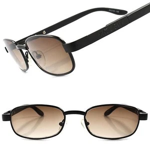 Klassische Retro Indie Old School Herren Damen schwarz rechteckige Hipster Sonnenbrille - Bild 1 von 4