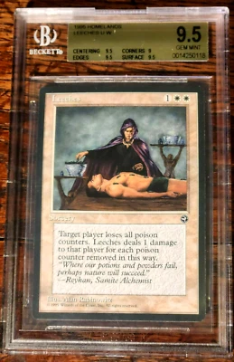 Leeches BGS 9.5 Homelands GEM MINT Reserved List Vintage MTG LOW Pop 9! - Image 1 of 2