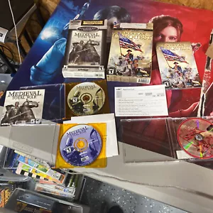 Vntg Medieval Total War Big Box PC e conquista americana - Foto 1 di 3
